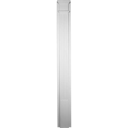 Ekena Millwork 10"W x 90 1/2"H x 2 1/2"P Fluted Pilaster (each) PIL10X90X02FL